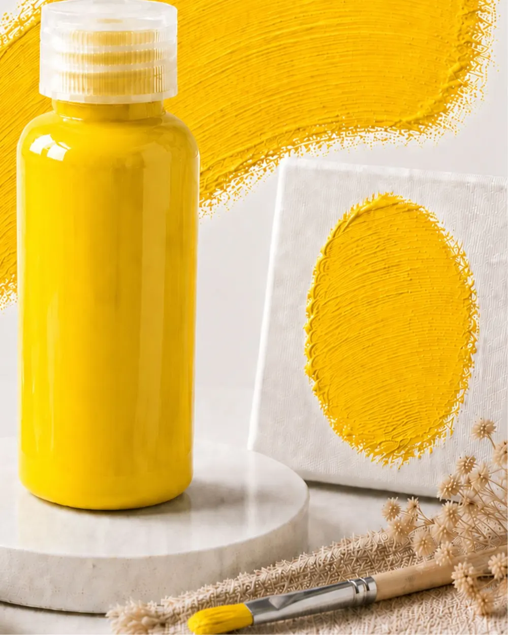 Moritsu Student Acrylic Paint warna Yellow Primary